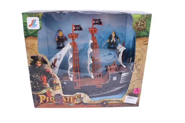 Набор Пиратский корабль с фигурками, в кор. 41*13*35,5 см