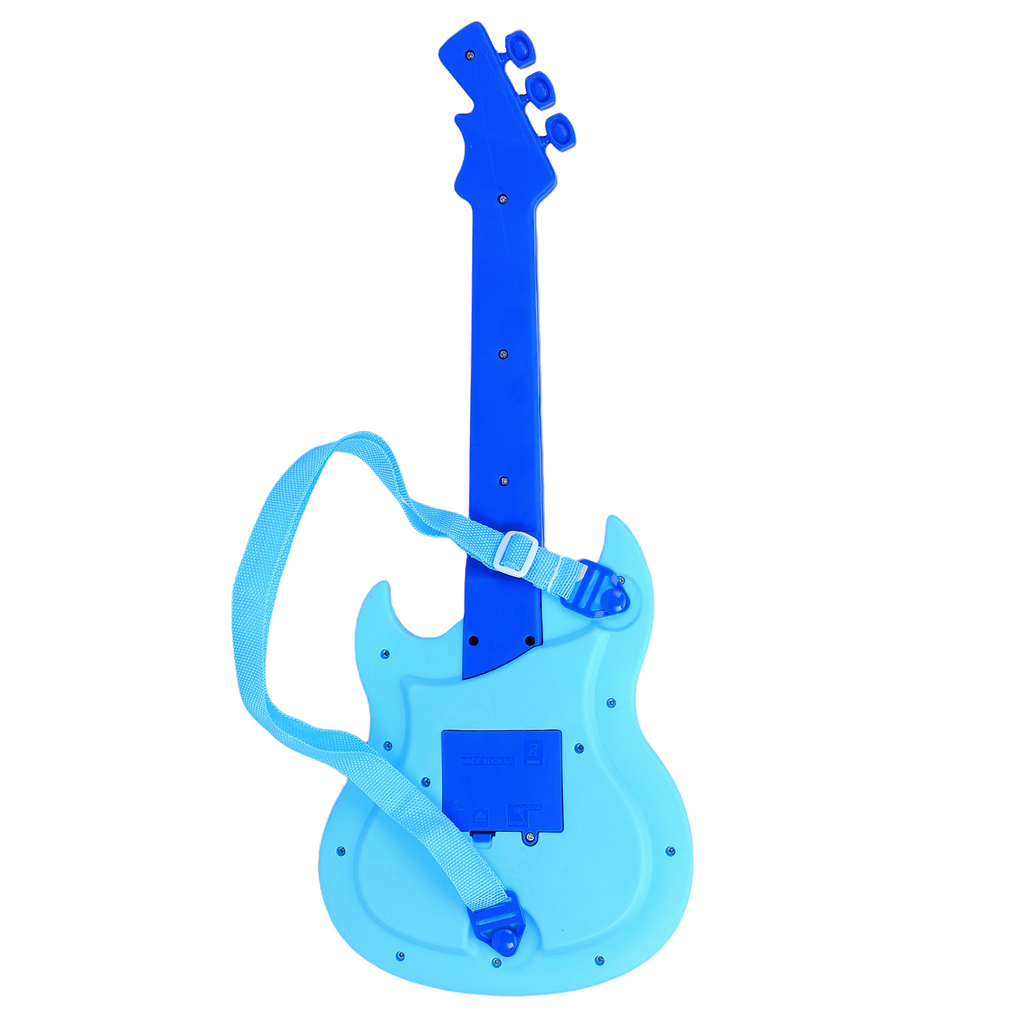 Микрофон с гитарой голубой в кор. 32х6х44 см