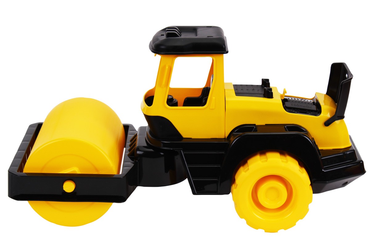 Трактор-каток чёрно-жёлтый /4шт.