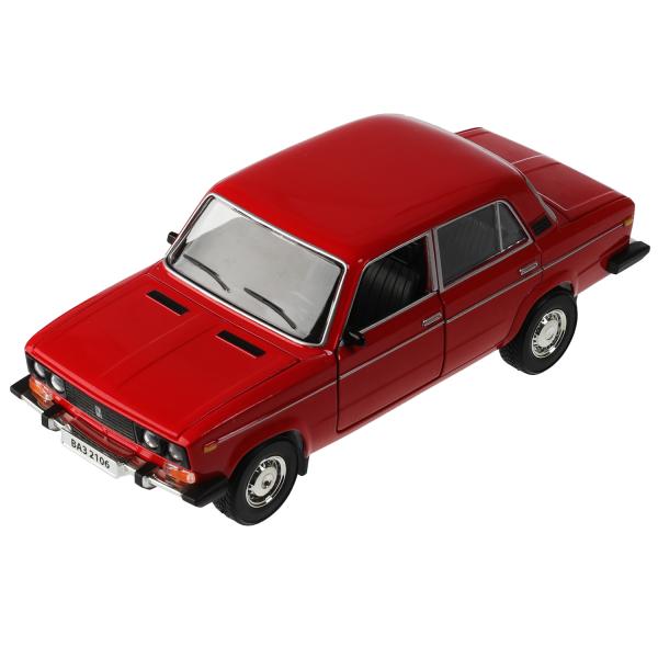 Машина метал. Технопарк LADA 2106 18,5 см, свет-звук,  дв., кап., баг., инерц., красный 321988