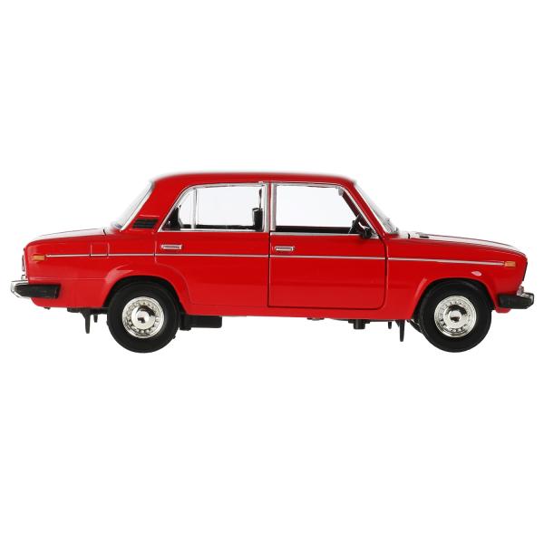 Машина метал. Технопарк LADA 2106 18,5 см, свет-звук,  дв., кап., баг., инерц., красный 321988