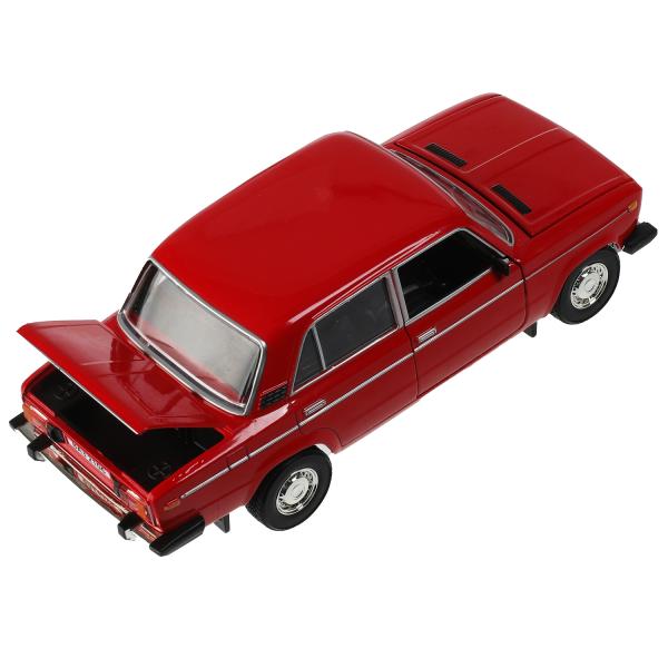 Машина метал. Технопарк LADA 2106 18,5 см, свет-звук,  дв., кап., баг., инерц., красный 321988