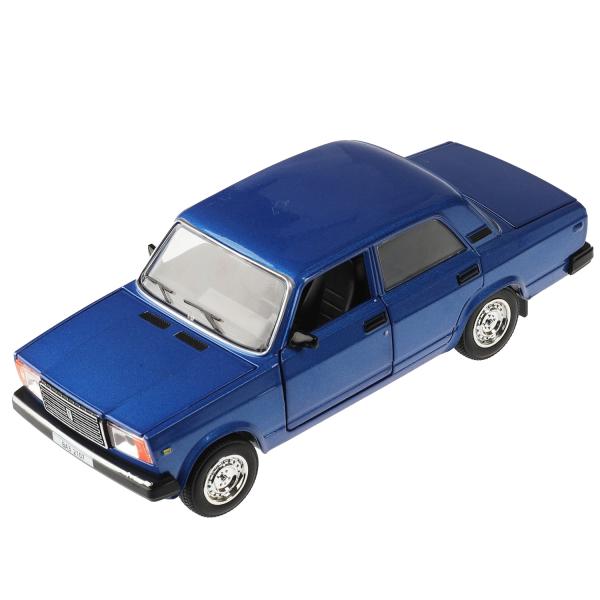 Машина метал. Технопарк LADA 2107 17 см, свет-звук,  дв., кап., баг., инерц., синий 321989