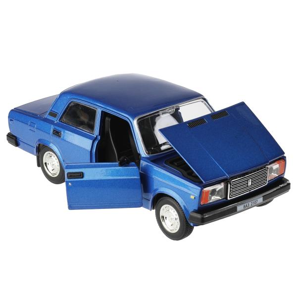 Машина метал. Технопарк LADA 2107 17 см, свет-звук,  дв., кап., баг., инерц., синий 321989
