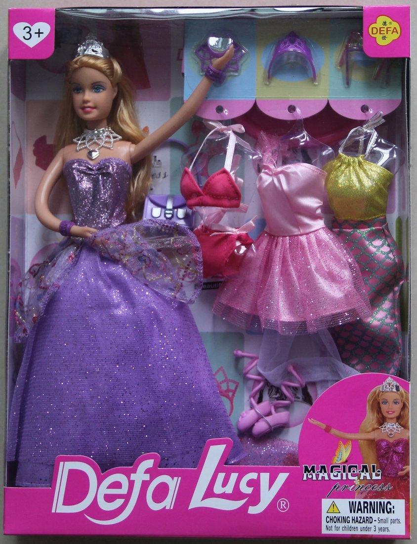 Кукла Defa Lucy Красотка фиолет. 1 кукла 14 предм.