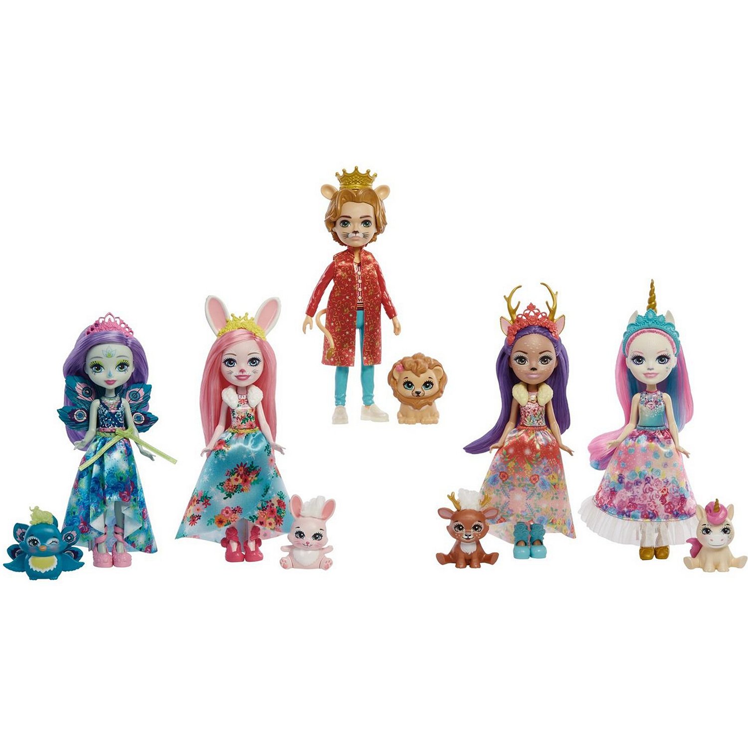 Набор Enchantimals Королевские друзья (куклы с питомцами) 5 видов