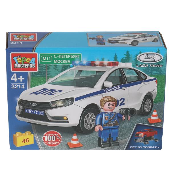 Конструктор Город мастеров LADA vesta полиция, 46 дет. (легко собрать) 319229