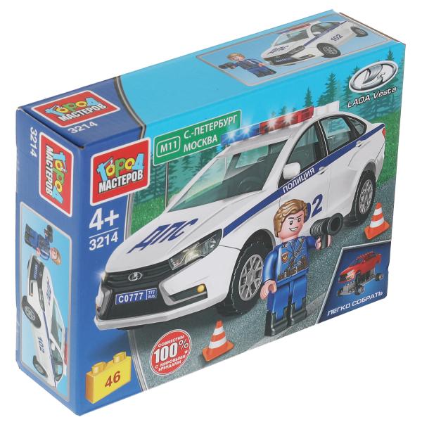 Конструктор Город мастеров LADA vesta полиция, 46 дет. (легко собрать) 319229