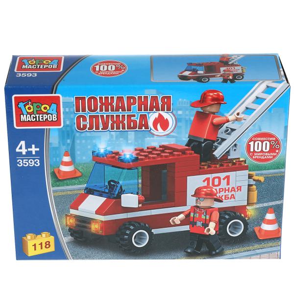 Конструктор Город мастеров пожарная машина, 118 дет. 315429