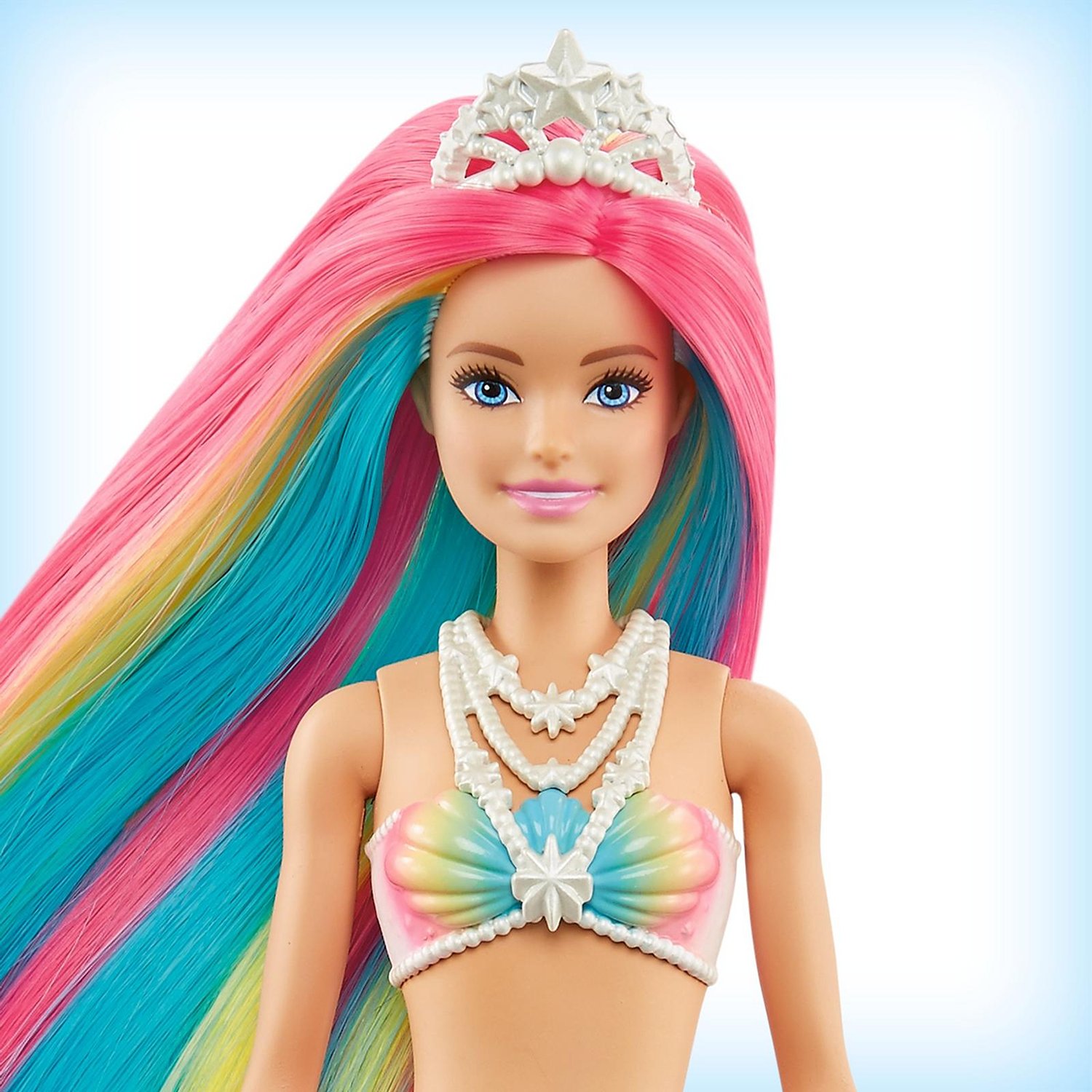Кукла Barbie русалочка меняющая цвет с разноцветными волосами в асст.
