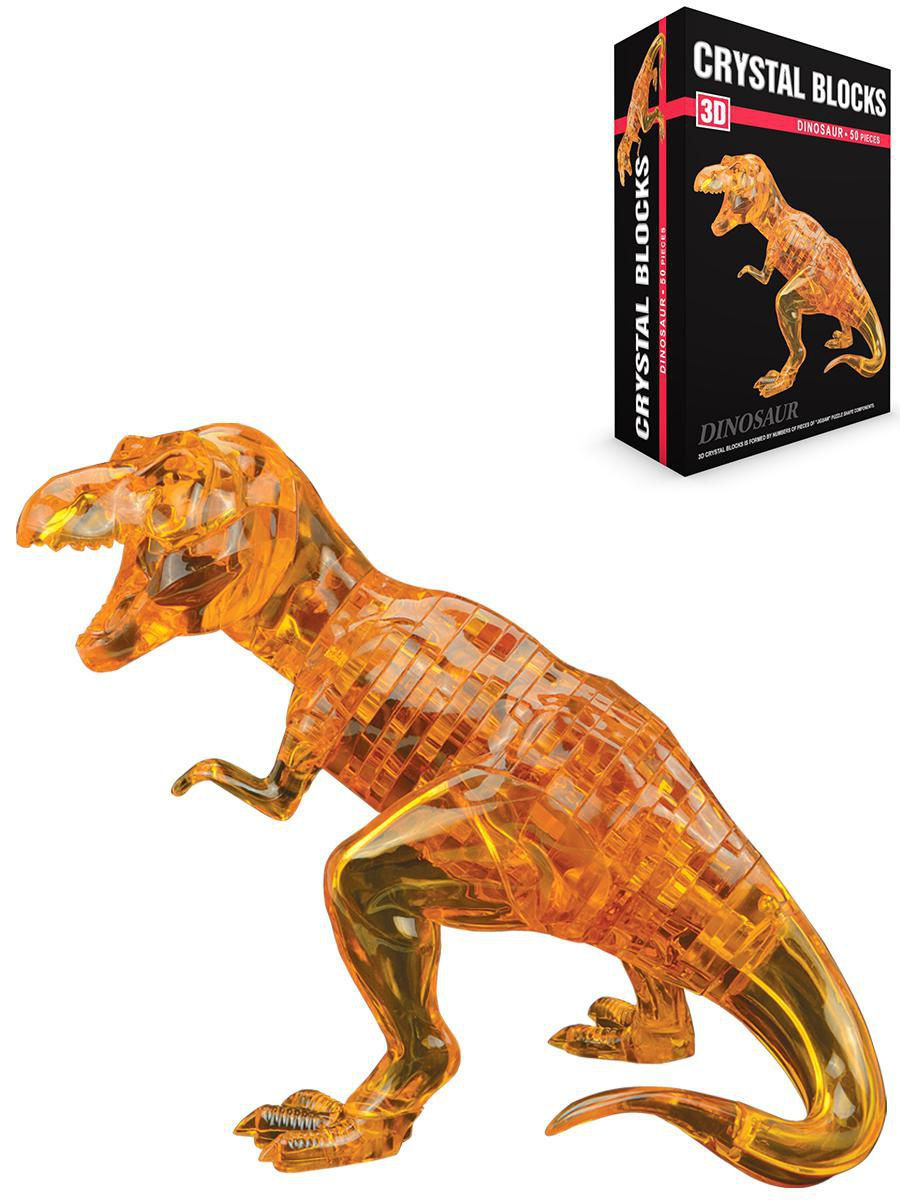 Конструктор пластиковый 3D пазл Тиранозавр (50 дет.)