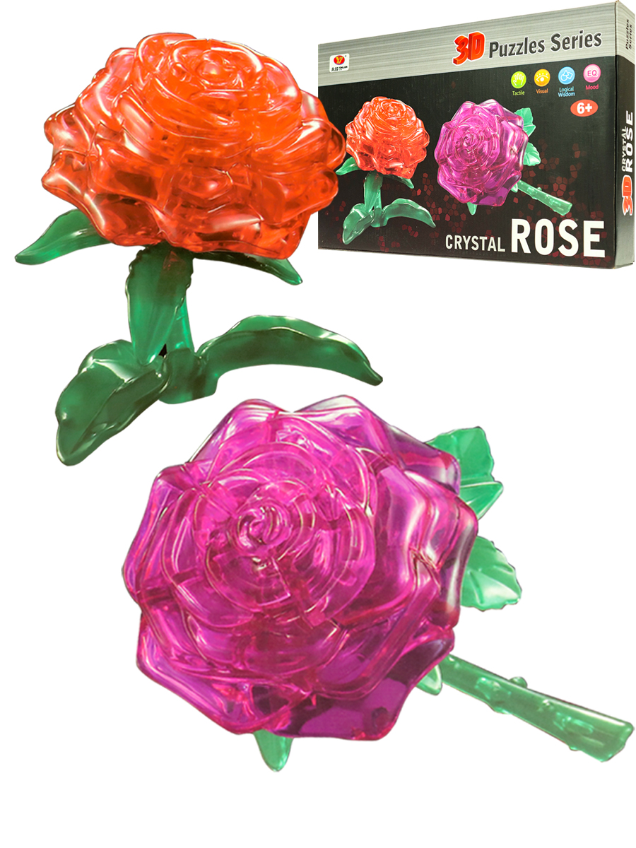 Конструктор пластиковый 3D пазл Розы