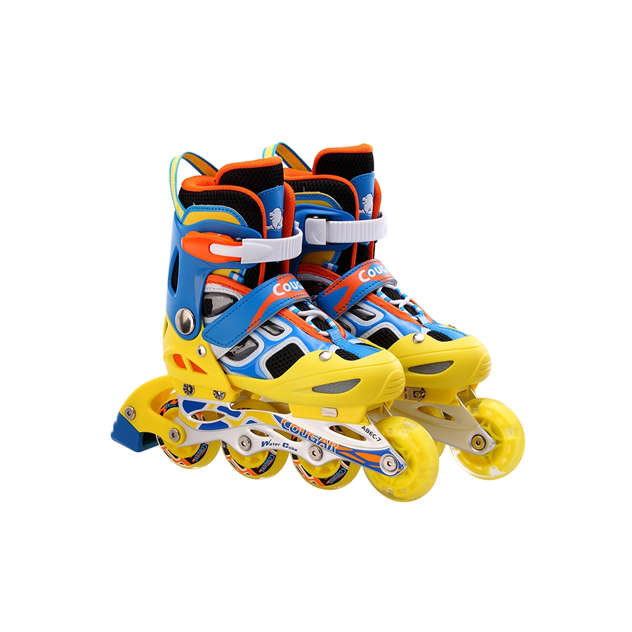 Ролики размер S(30-33) колеса со светом, сине-желтые 1002215/2