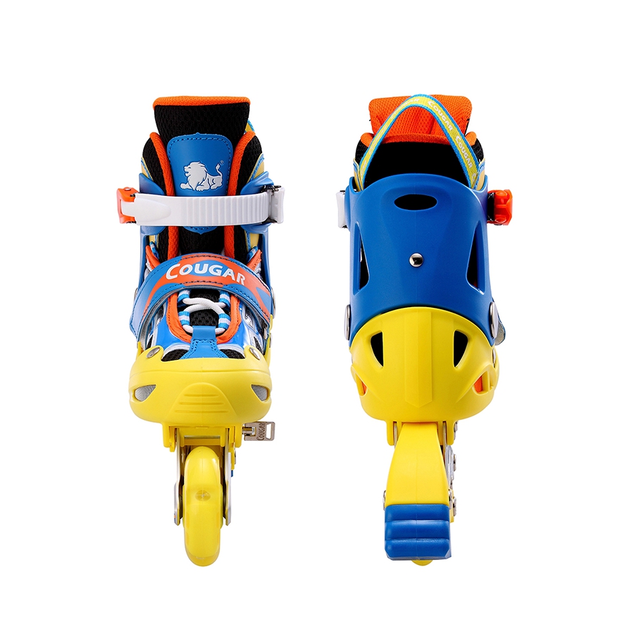 Ролики размер S(30-33) колеса со светом, сине-желтые 1002215/2