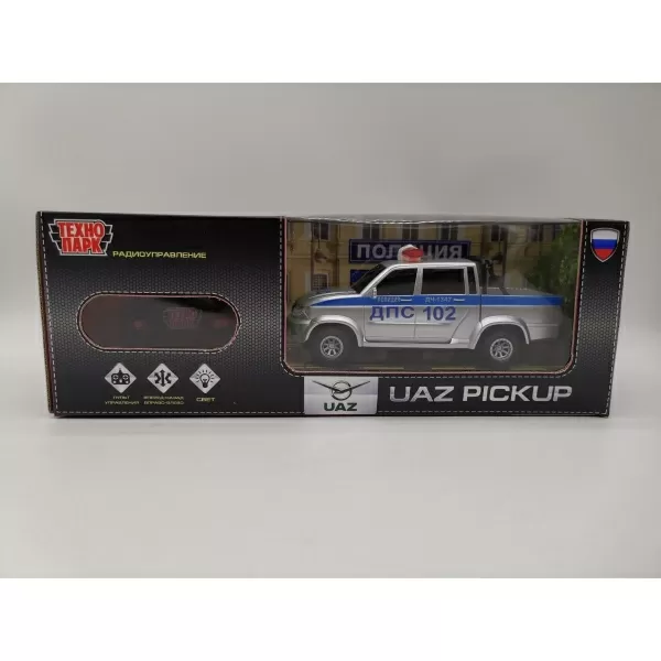 Машина РУ Технопарк Машина UAZ Pickup  Полиция 20 см, сер 325160