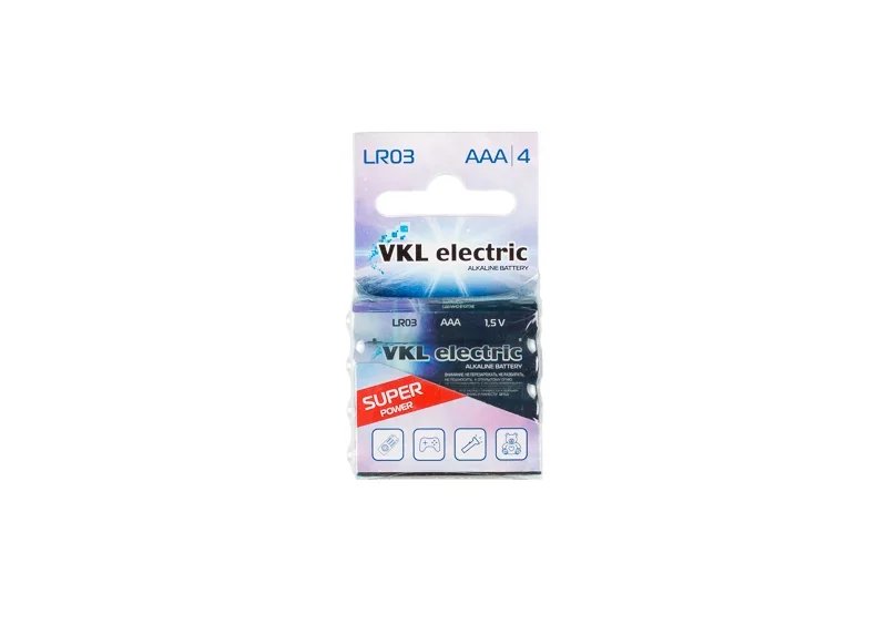 Батарейка VKL electric LR03 AAA Alkaline BL*4
