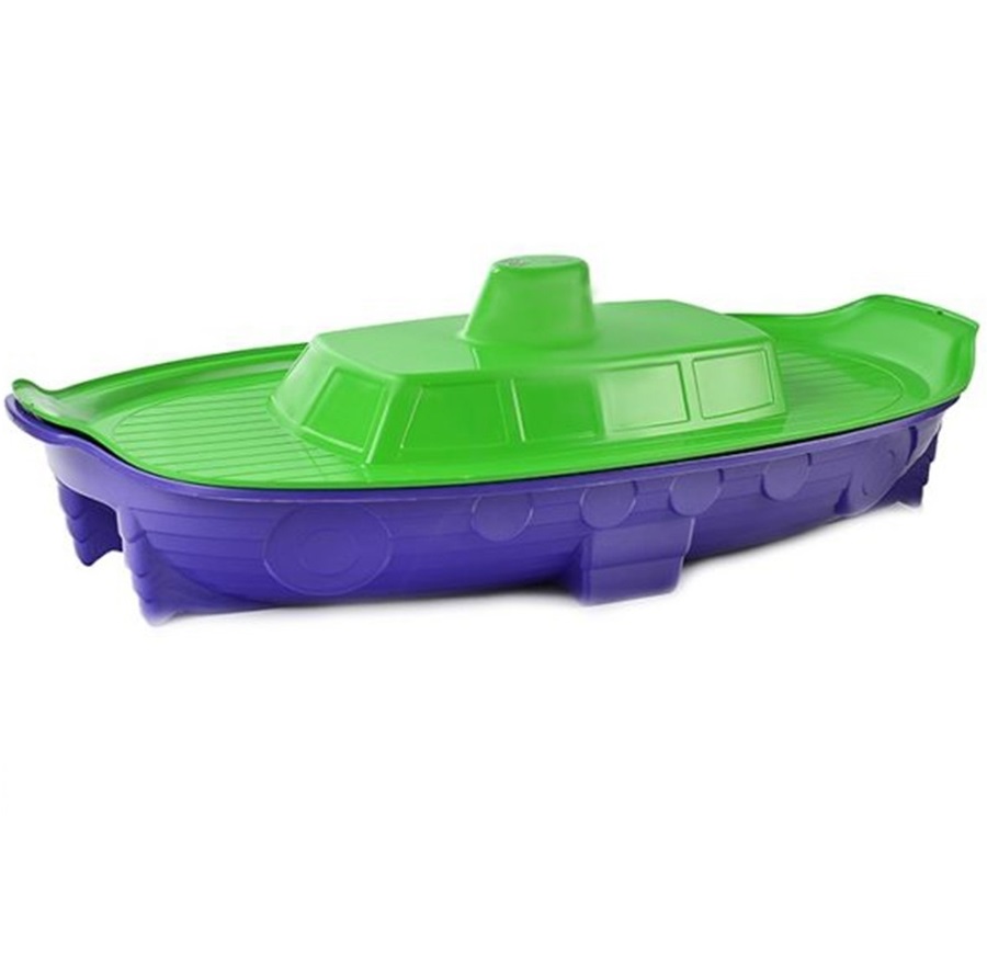 Песочница Корабль зеленый/фиолетовый