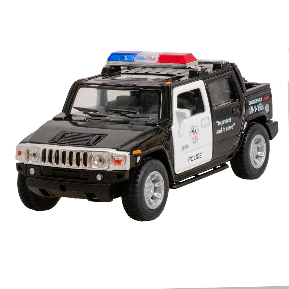 Машина метал. Hummer H2 (Police) мет., инерц. модель машины 1:40