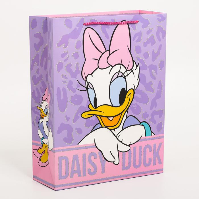 Пакет подарочный Daisy duck Минни Маус, 31х40х11,5 см