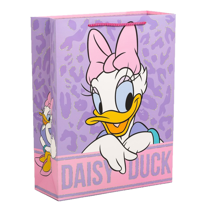 Пакет подарочный Daisy duck Минни Маус, 31х40х11,5 см