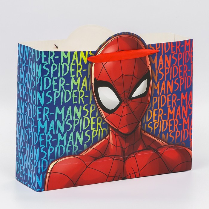 Пакет подарочный Spider-man Человек-паук, 40х31х11,5 см