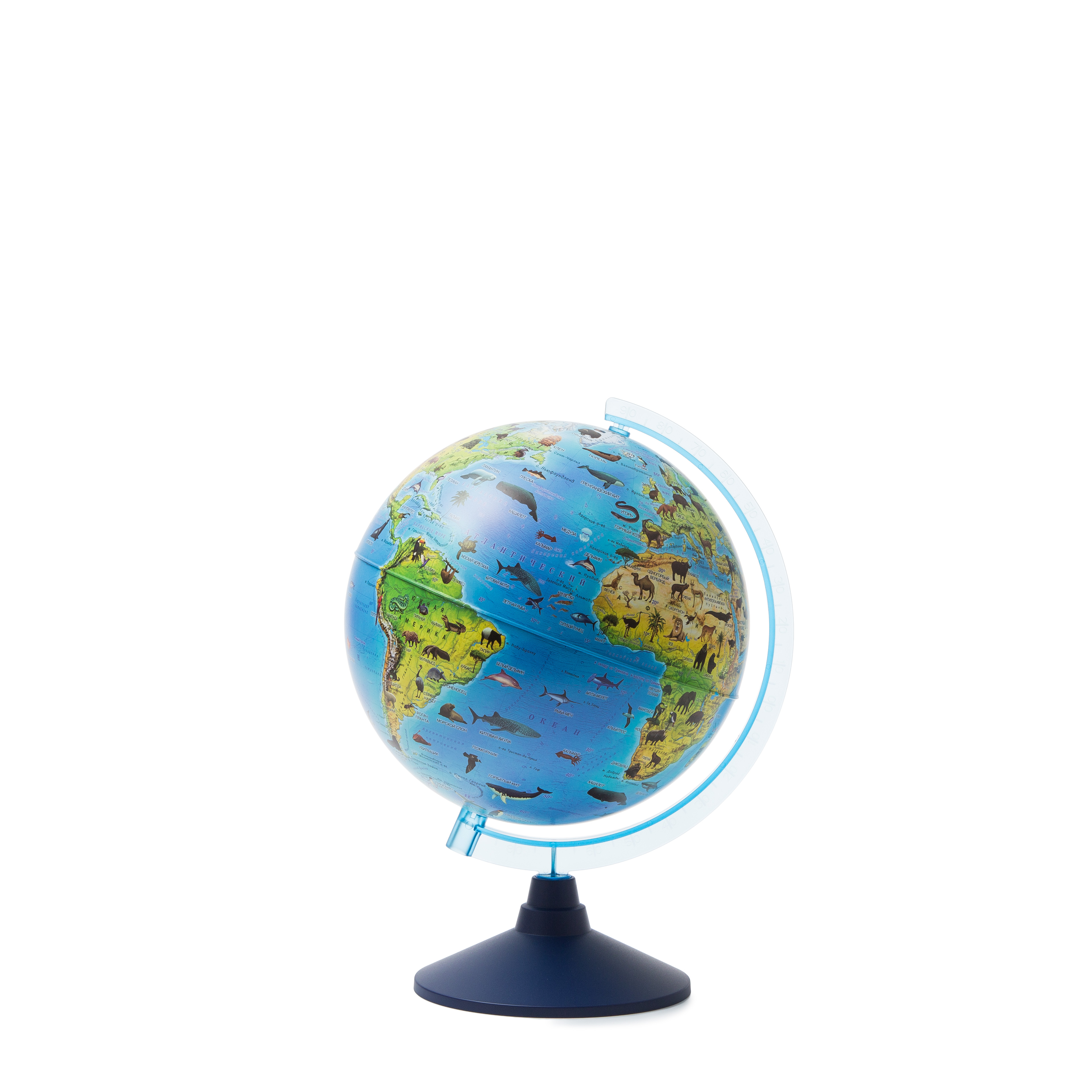 Глобус Земли Зоогеографический, D-250 мм (Детский), серия Классик Евро
