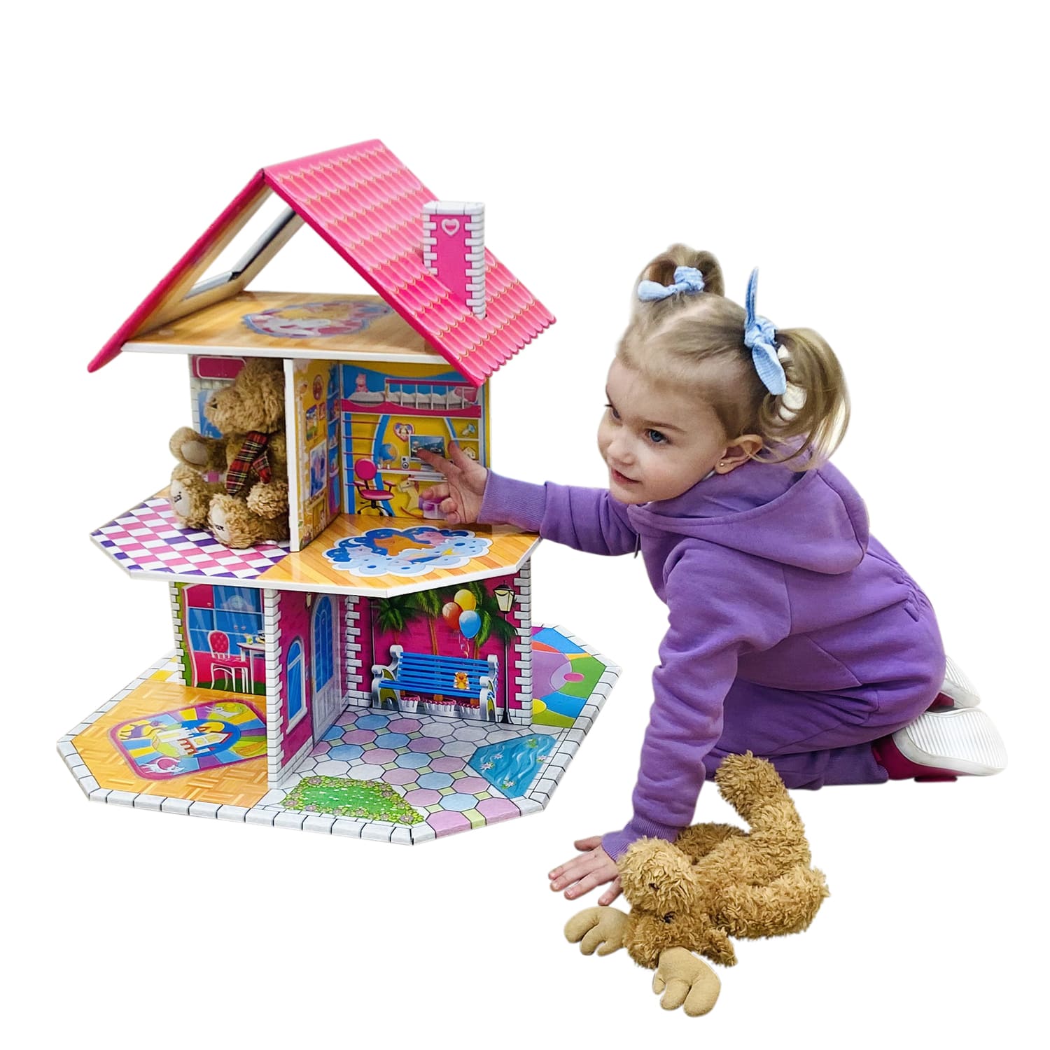 Кукольный домик быстрой сборки Dream House Коттедж