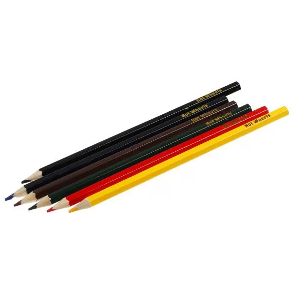 Цветные карандаши Хот Вилс 6цв. акварельные в кор. Умка 313385