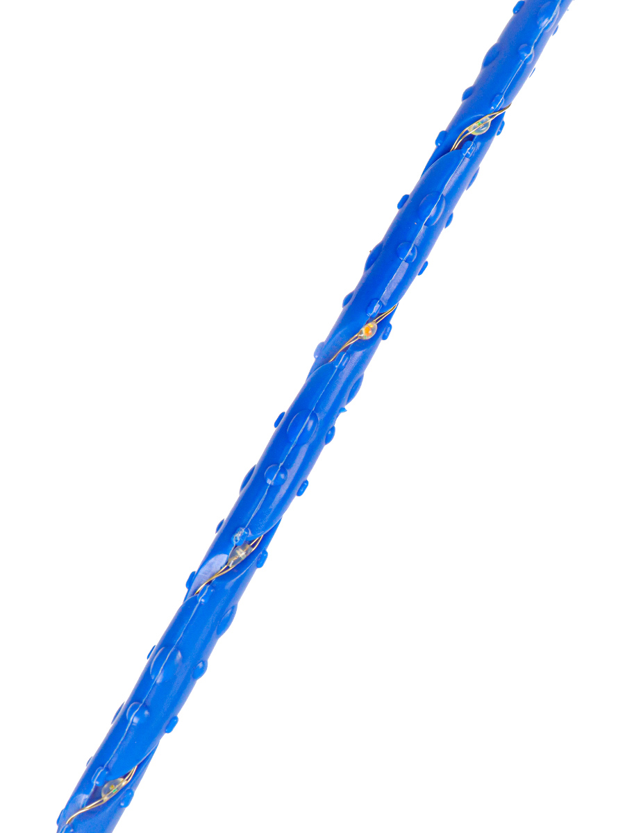 Нейроскакалка светящаяся синяя,(63 см, PVC колесо, палка, кольцо свет)