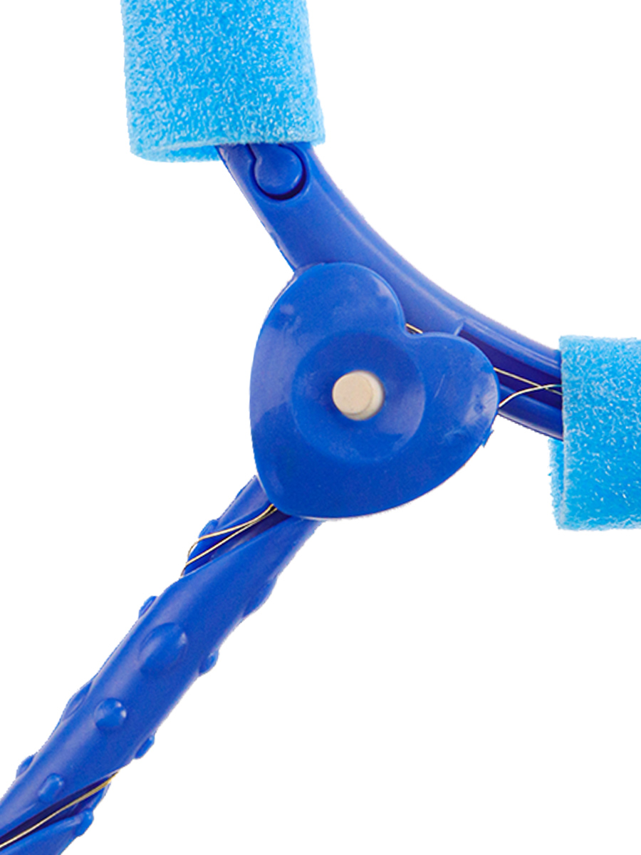 Нейроскакалка светящаяся синяя,(63 см, PVC колесо, палка, кольцо свет)