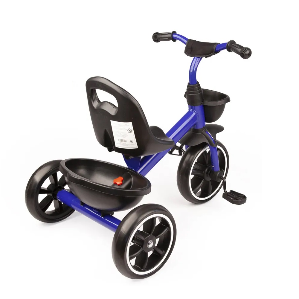 Велосипед 3 кол. Safari Trike Kids 10"/8" пласт. колеса, синий 1002495/1