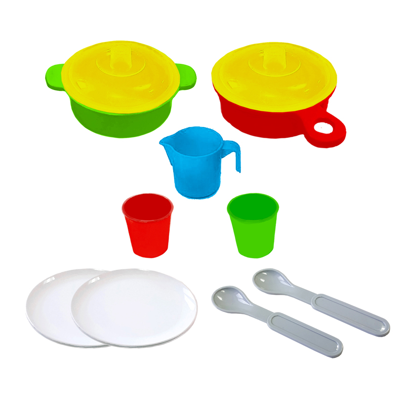 Набор посуды 11 предметов, в сетке TM Green Plast 1000643
