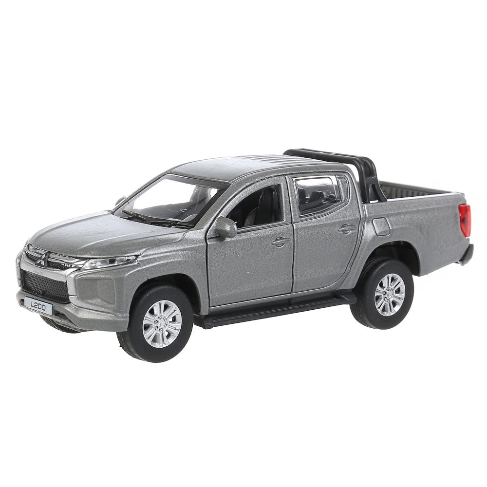 Машина метал. Технопарк Mitsubishi L200 PICKUP матовый серый 13см двери  303063