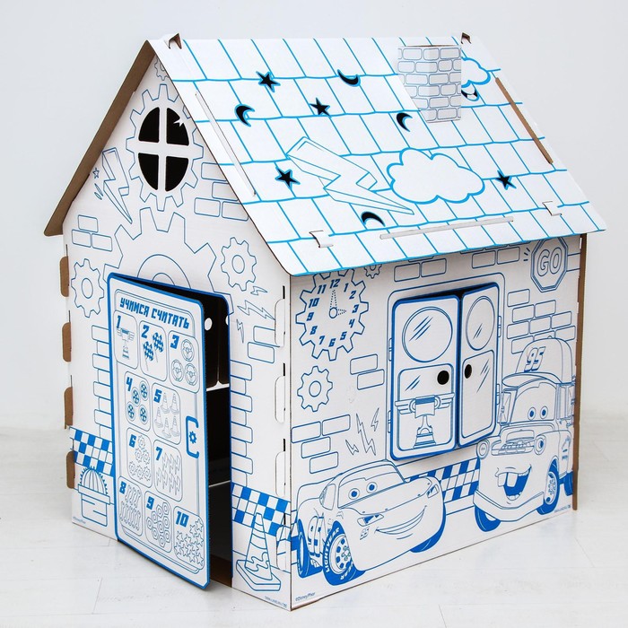 Дом из картона Дом-раскраска Тачки Дисней