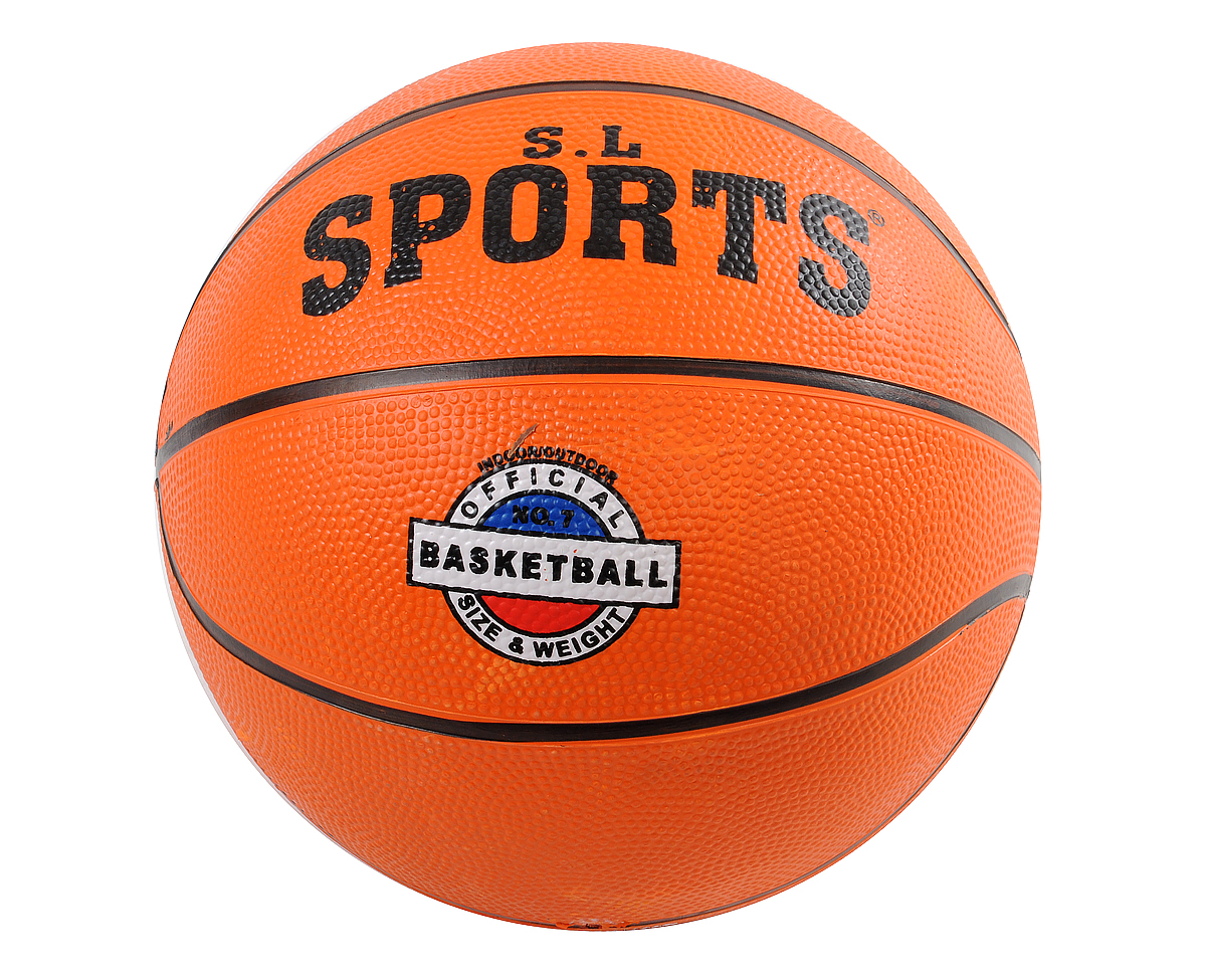 Мяч баскетбольный вес 500 гр. в/п диаметр 25 см.