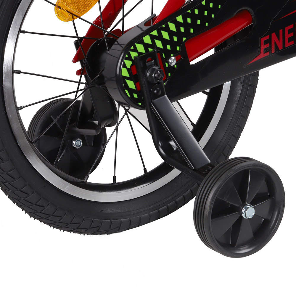 Велосипед 16" Automobili Lamborghini Energy красный рама сталь,втулки сталь,крылья пласт