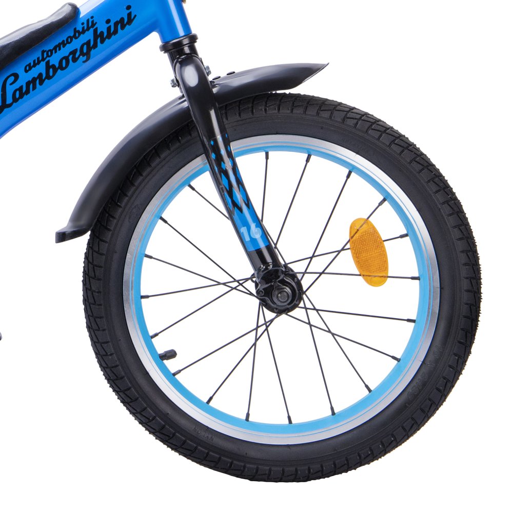 Велосипед 16" Automobili Lamborghini Energy Синий рама сталь,втулки сталь,крылья пласт