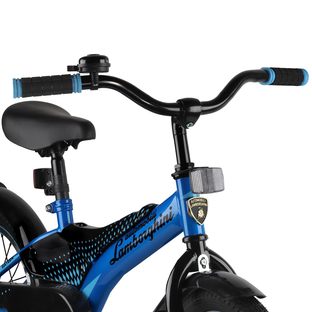 Велосипед 16" Automobili Lamborghini Energy Синий рама сталь,втулки сталь,крылья пласт