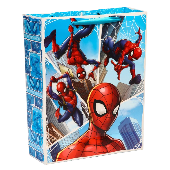 Пакет подарочный Человек-паук 31х40х11,5 см