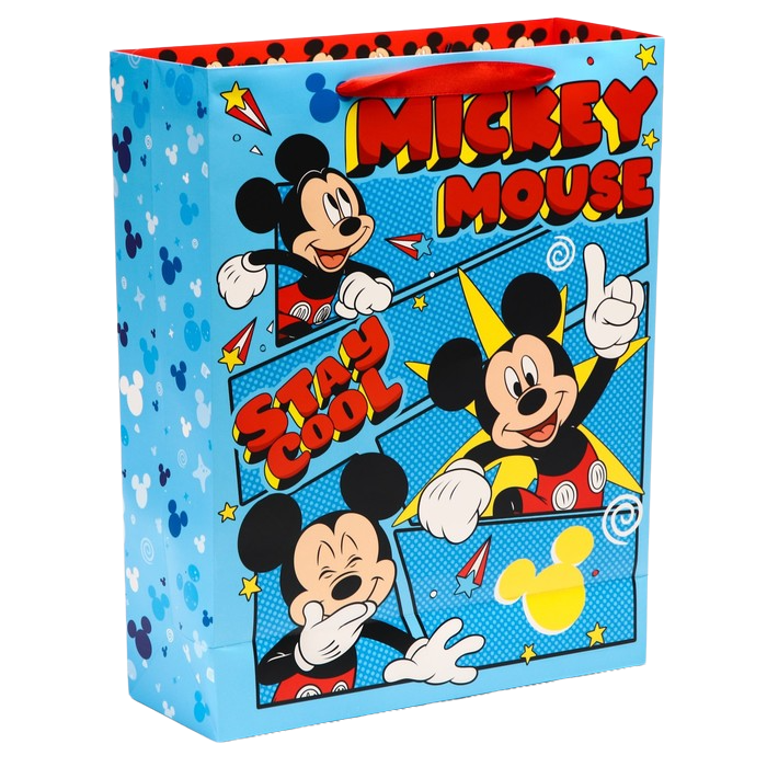 Пакет подарочный Mickey Mouse Микки Маус 31х40х11,5 см