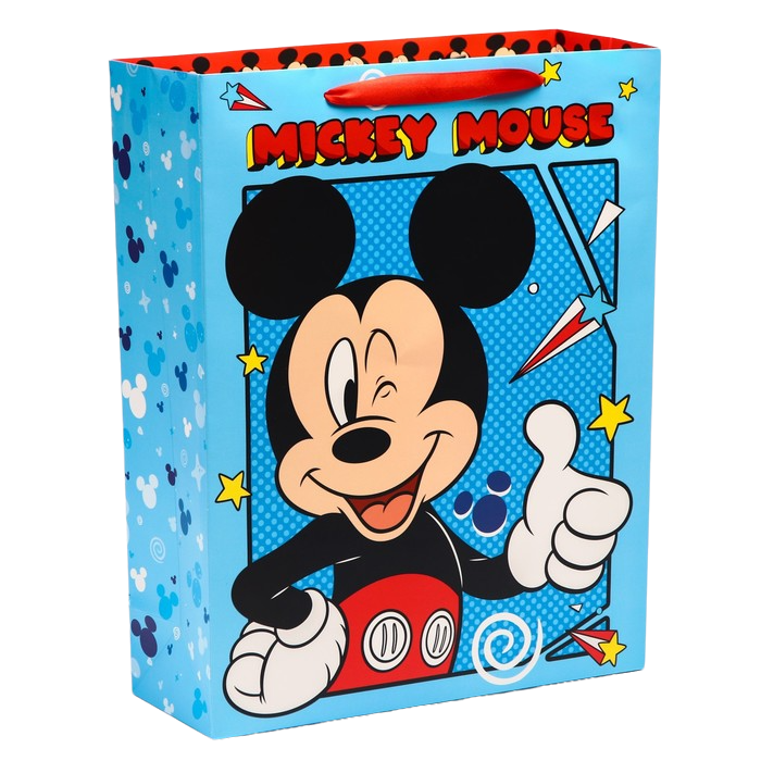 Пакет подарочный Mickey Mouse Микки Маус 31х40х11,5 см