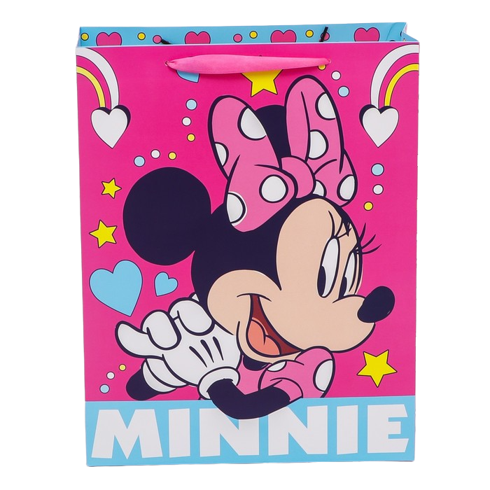 Пакет подарочный Minnie Минни Маус 31х40х11,5 см