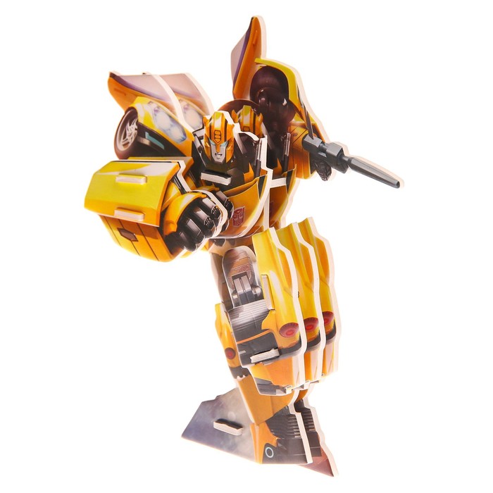 3D конструктор из пенокартона Transformers Бамблби 2 листа Трансформеры