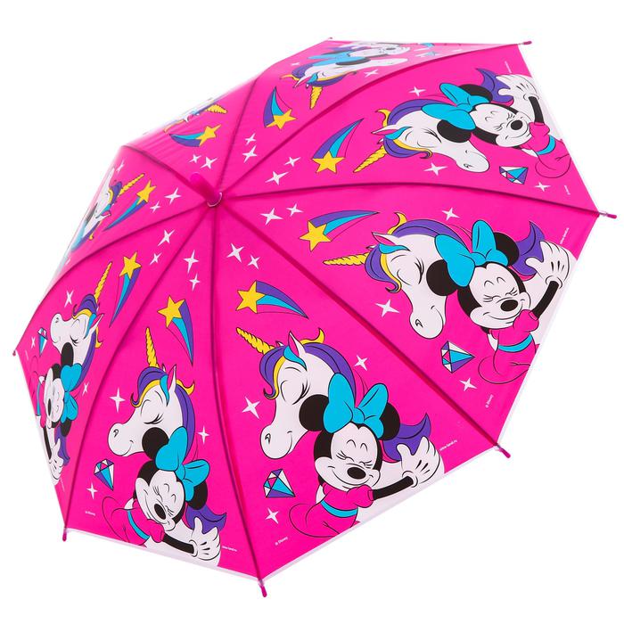 Зонт детский Минни Маус Единорог 8 спиц 86 см
