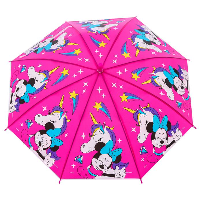 Зонт детский Минни Маус Единорог 8 спиц 86 см