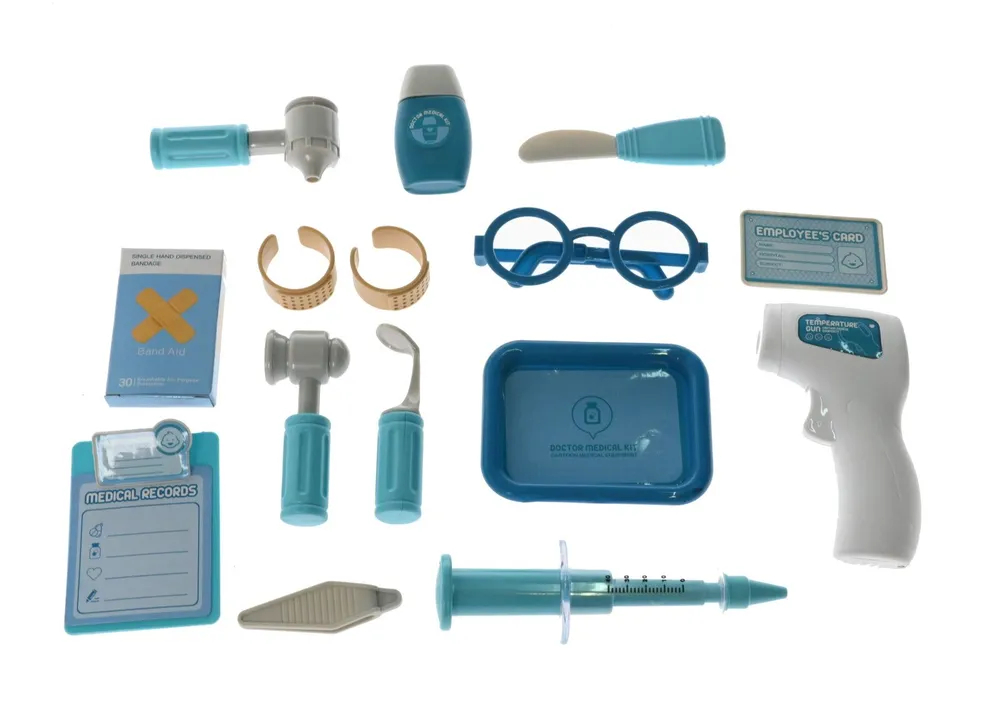 Набор доктора с аксессуарами, цвет голубой, в чемоданчике, 31*8*27,5 см