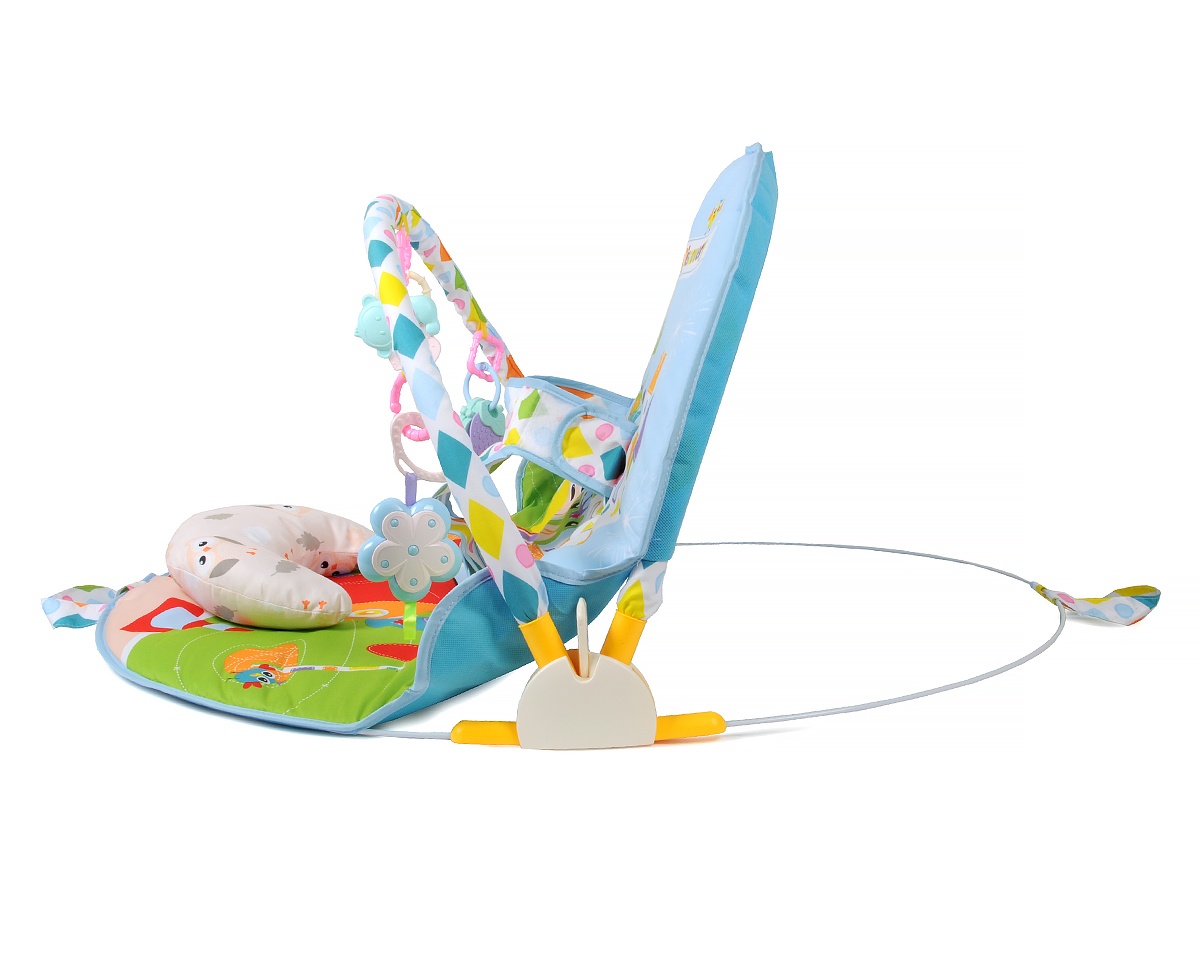 Коврик мягкий Elefantino с двумя положениями (лежа и сидя), с фикс малыша, 5 погрем в/к 80*11*47 см