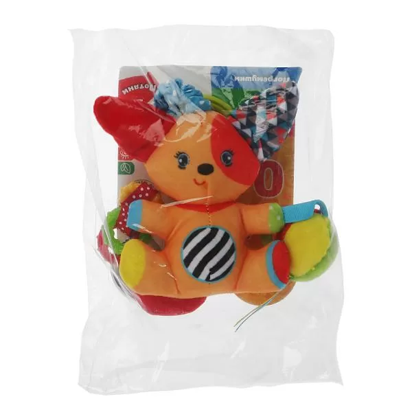 Текстильная игрушка подвеска с погремушками Собачка  Умка 280453