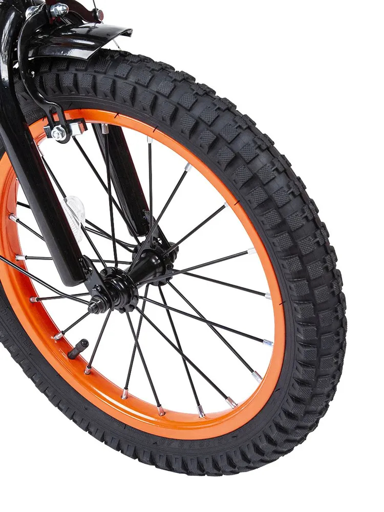 Велосипед 16" Safari Proff оранжевый с корзинкой 1003034/2