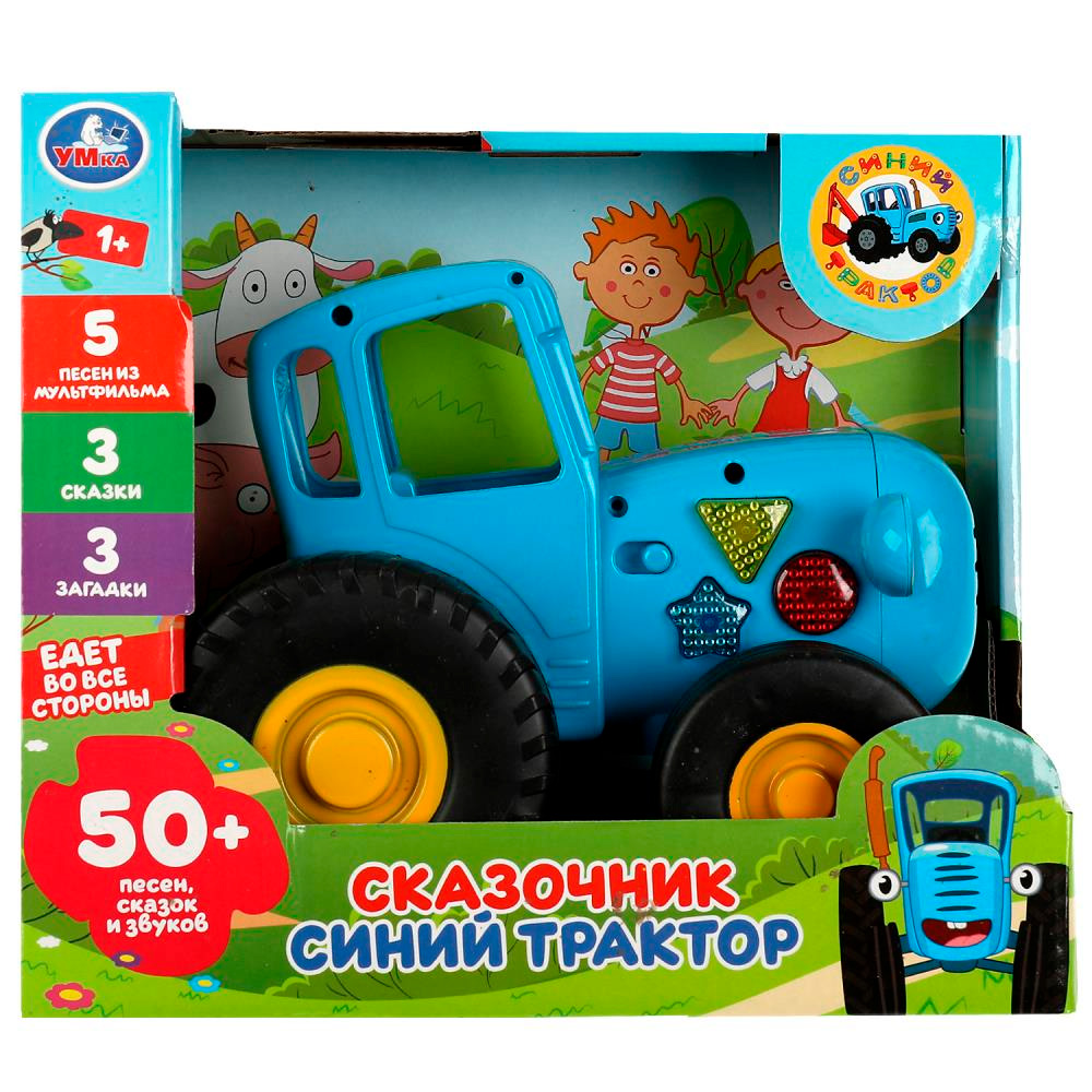 Каталка-сказочник Умка 5 колесо Синий трактор 50 песен, сказок, звуков кор. бат 345714